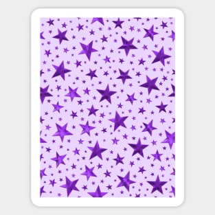 Purple Star Pattern Sticker